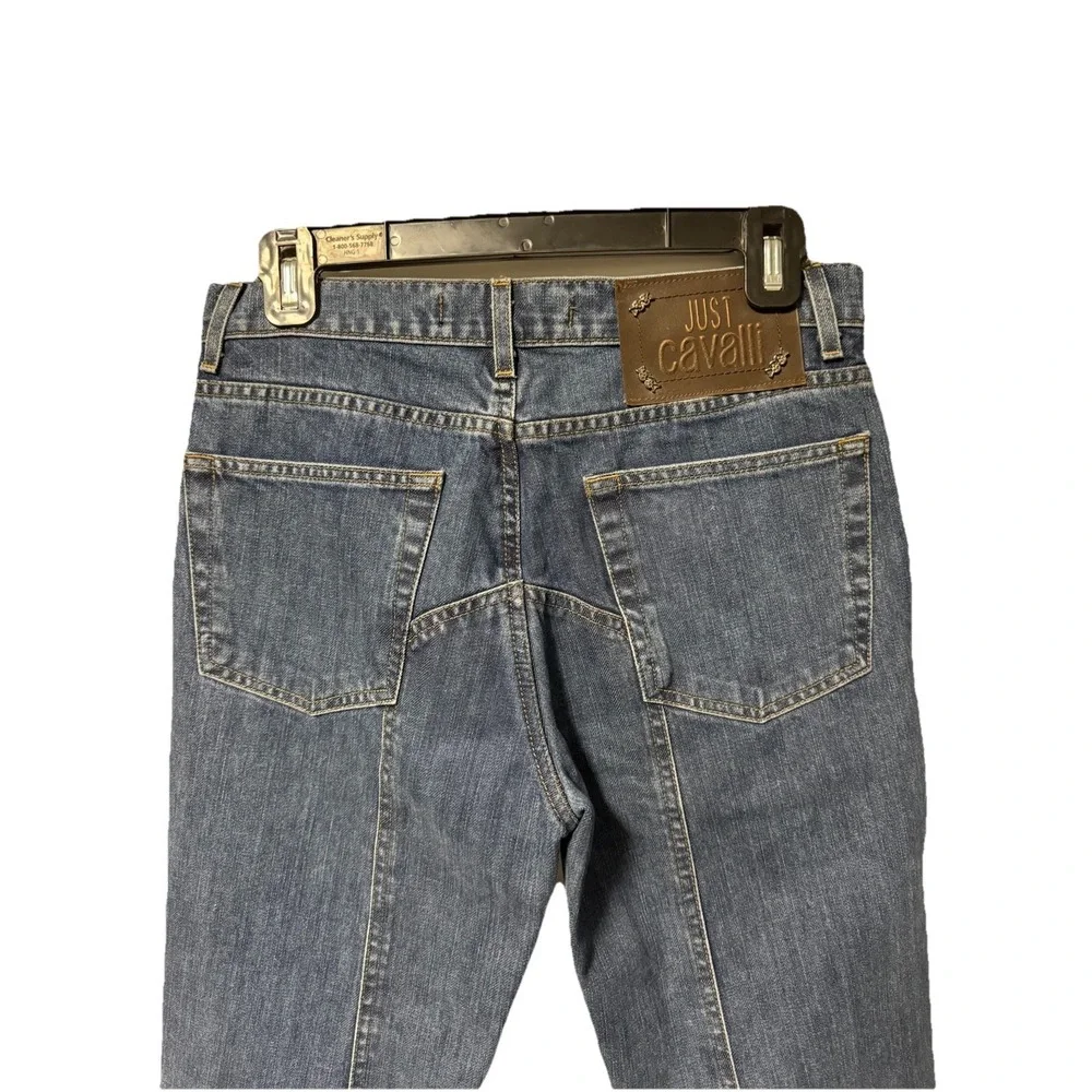 Just Cavalli Italian Designer Jeans Women Size 30 EU 44 Blue Denim Made In Italy